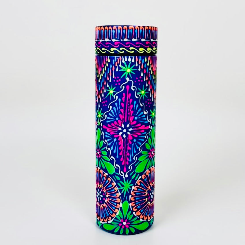 Hand-painted Water Bottle with Digital Temperature Display D04-003