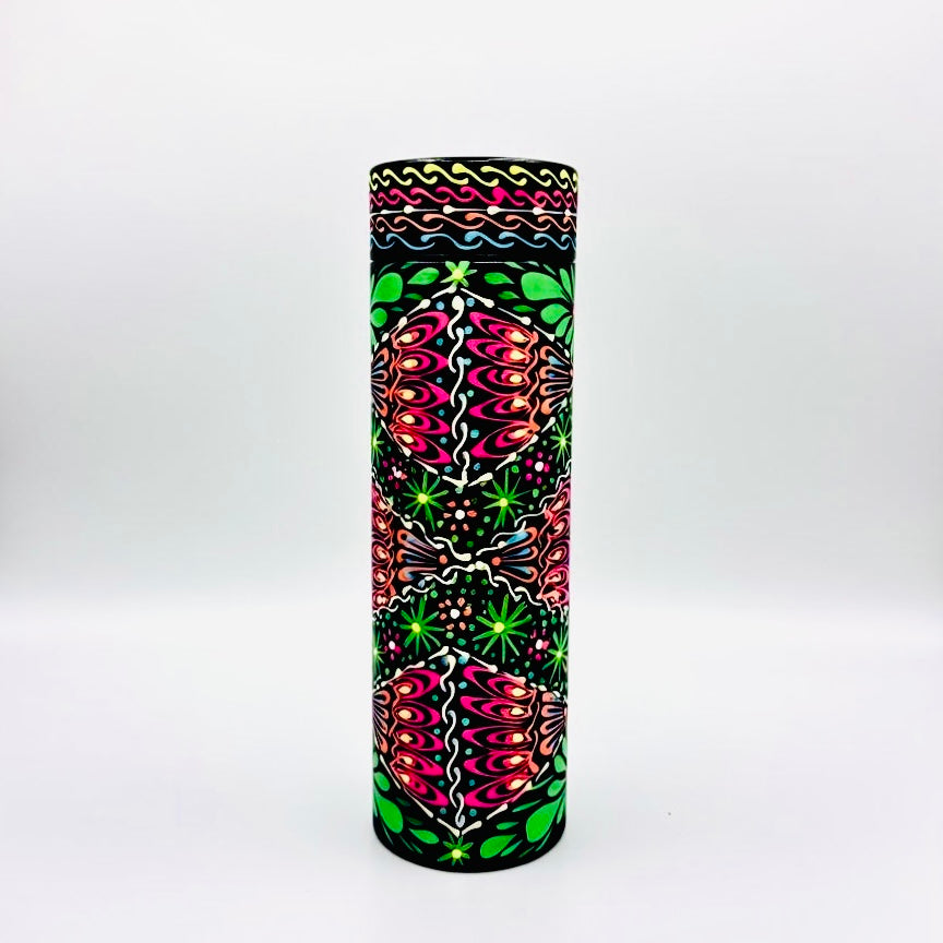 Hand-painted Water Bottle with Digital Temperature Display 006