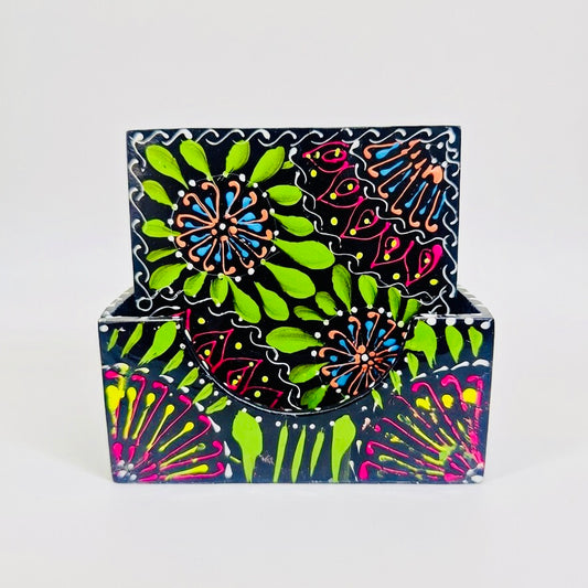 Fine Art Tea Coasters Hand-Painted & Hand Made 006-D02