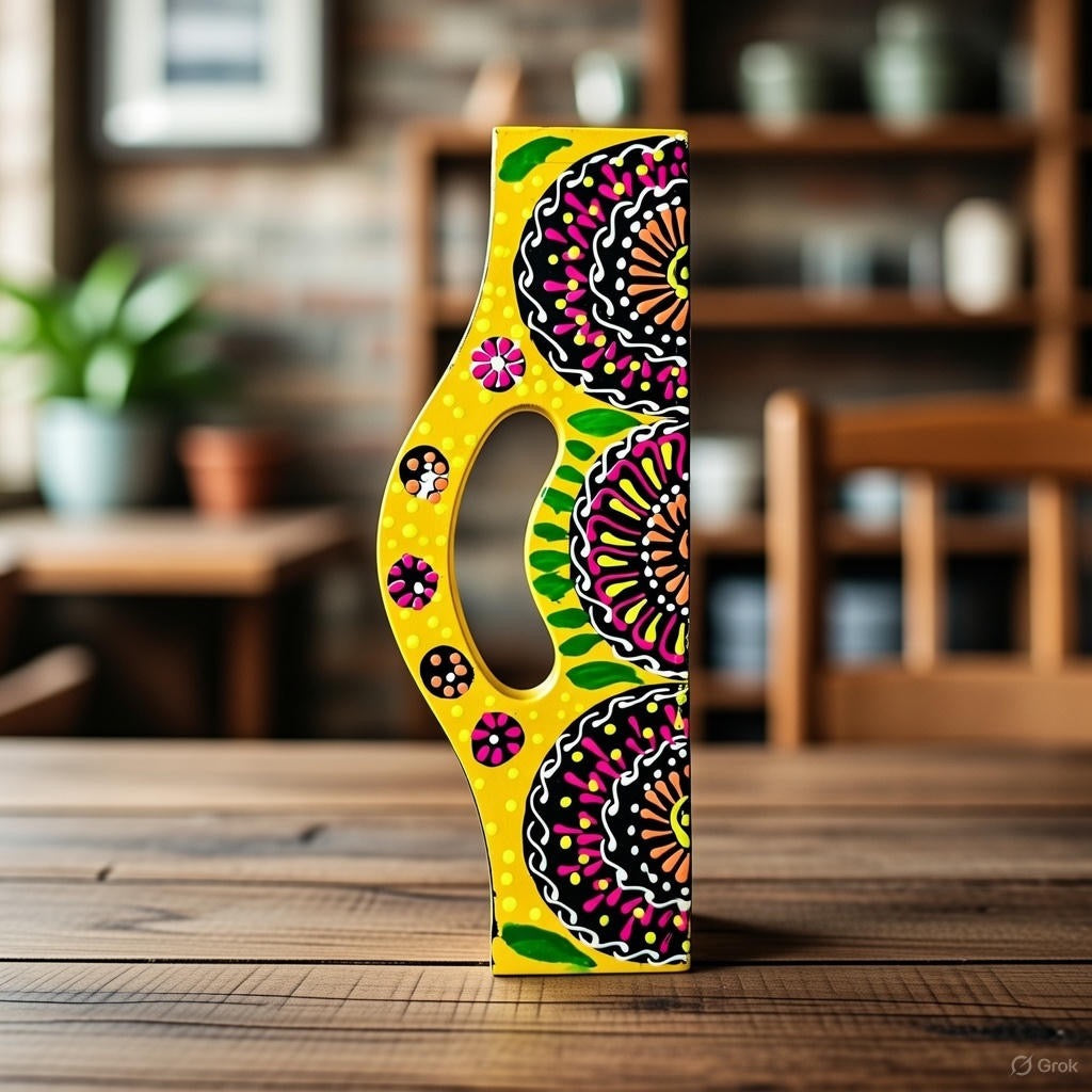 Fine Art Hand-Painted Serving Tray Square-D02-001