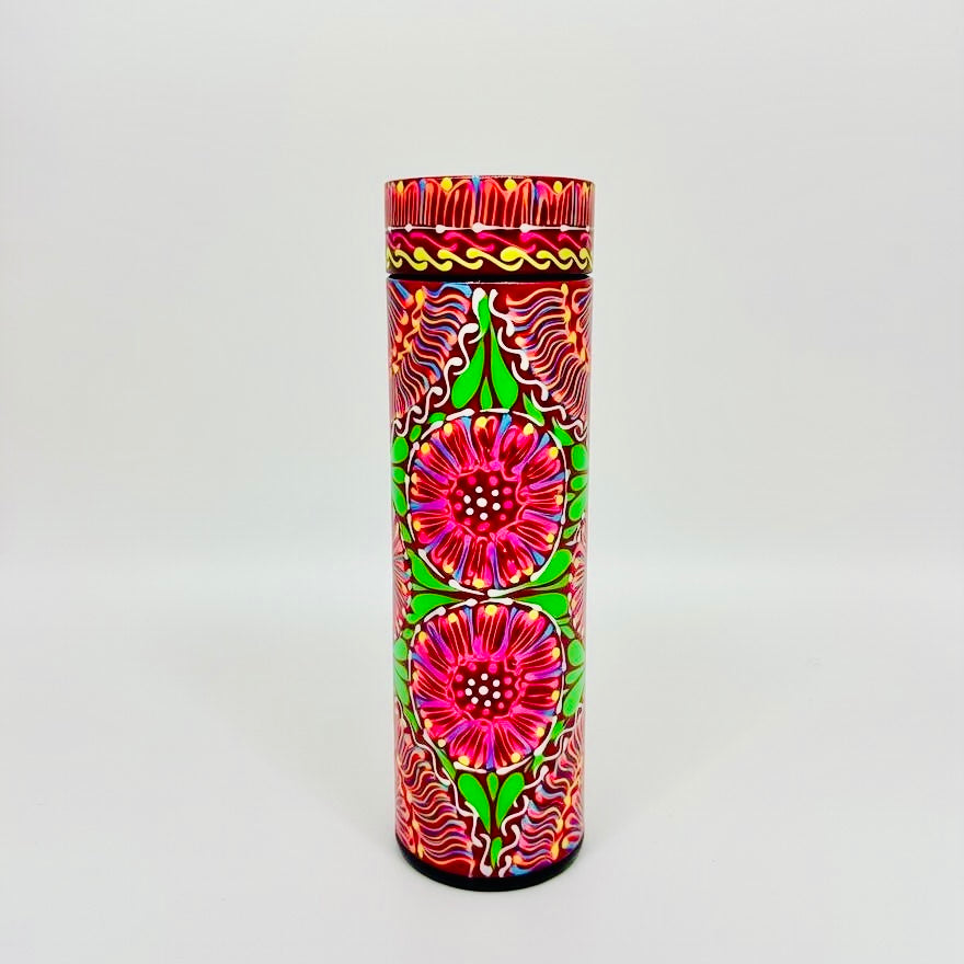Hand-painted Water Bottle with Digital Temperature Display 002