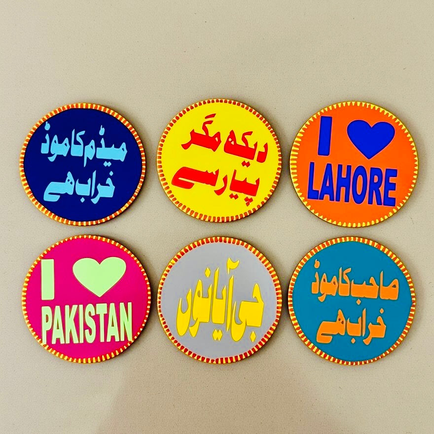 Chamak Patti Tea Coasters Round-005