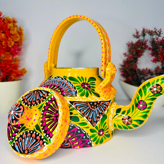Fine Art Decorative Kettle – Handcrafted Cultural Elegance S-001