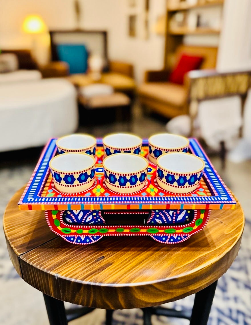 Bowl Thaila Tray With Moving Weels Chamakpatti Art 002-003