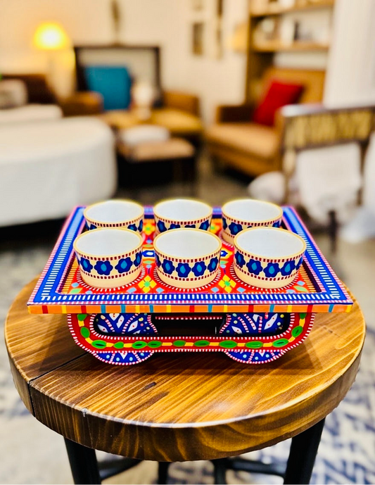 Bowl Thaila Tray With Moving Weels Chamakpatti Art 002-003