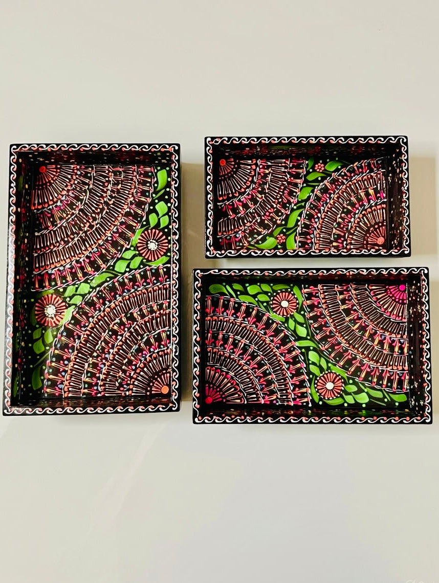 Fine Art Three Tray Set 006