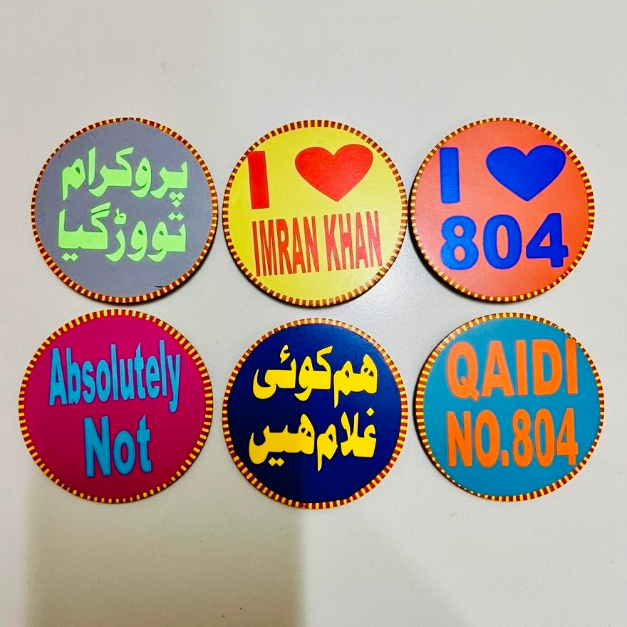 Chamak Patti Tea Coasters Round-011