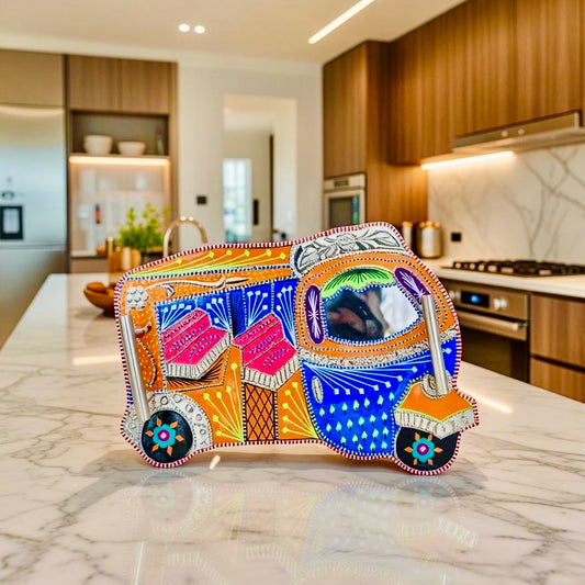 Rickshaw Serving Tray (Chamakpatti) 013-003