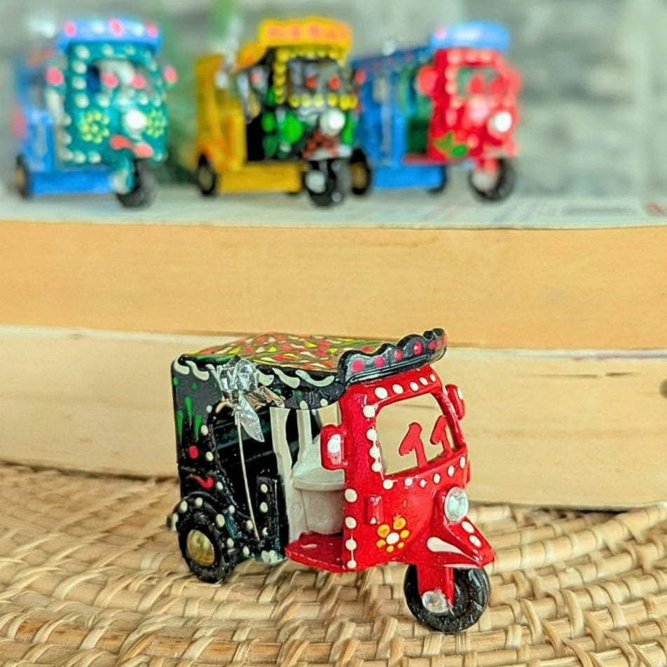 Mini Rickshaw Decore Hand-Painted 002-006