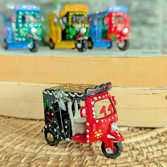Mini Rickshaw Decore Hand-Painted 002-006