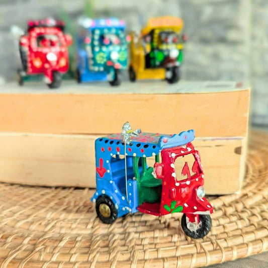 Mini Rickshaw Decore Handpainted 005-002
