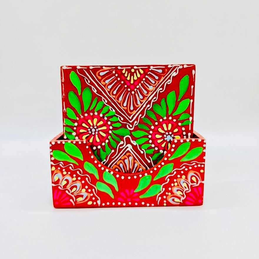 Fine Art Tea Coasters Hand painted & Hand made 002