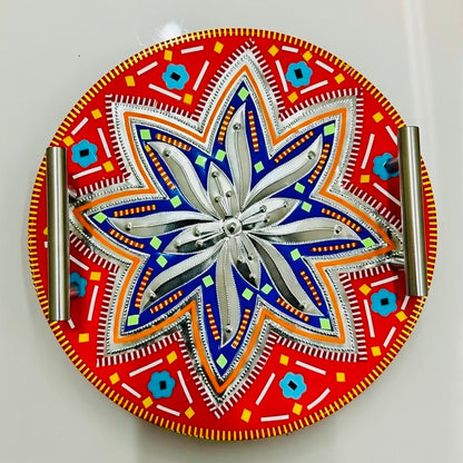 Chamakpatti Handle serving Tray Round-002-03