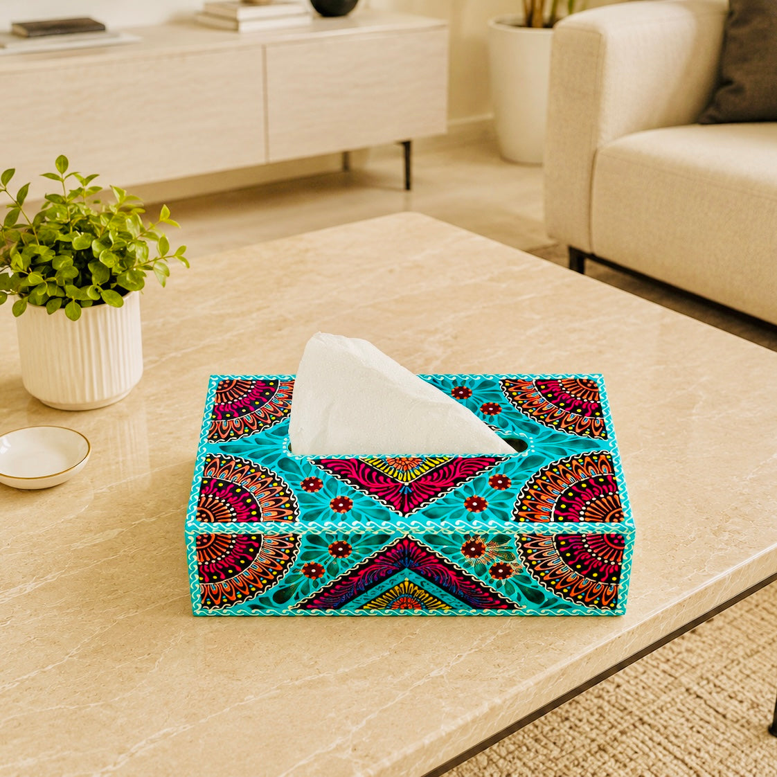 Fine Art Tissue Box Inspired By Pakistani Truck Art 007