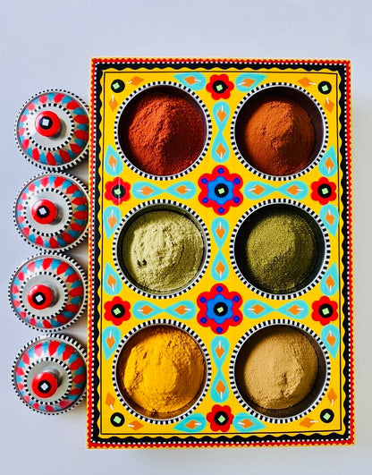 Six Partition Tray Chamakpatti Art 001