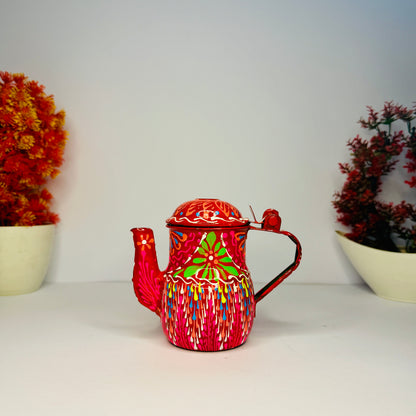 Traditional Pakistani Fine Art Tea Set – Vibrant Handcrafted Design 2 Cup-002