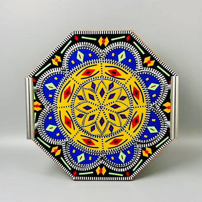 Chamakpatti Handle Serving Tray Octagon-006-02-01