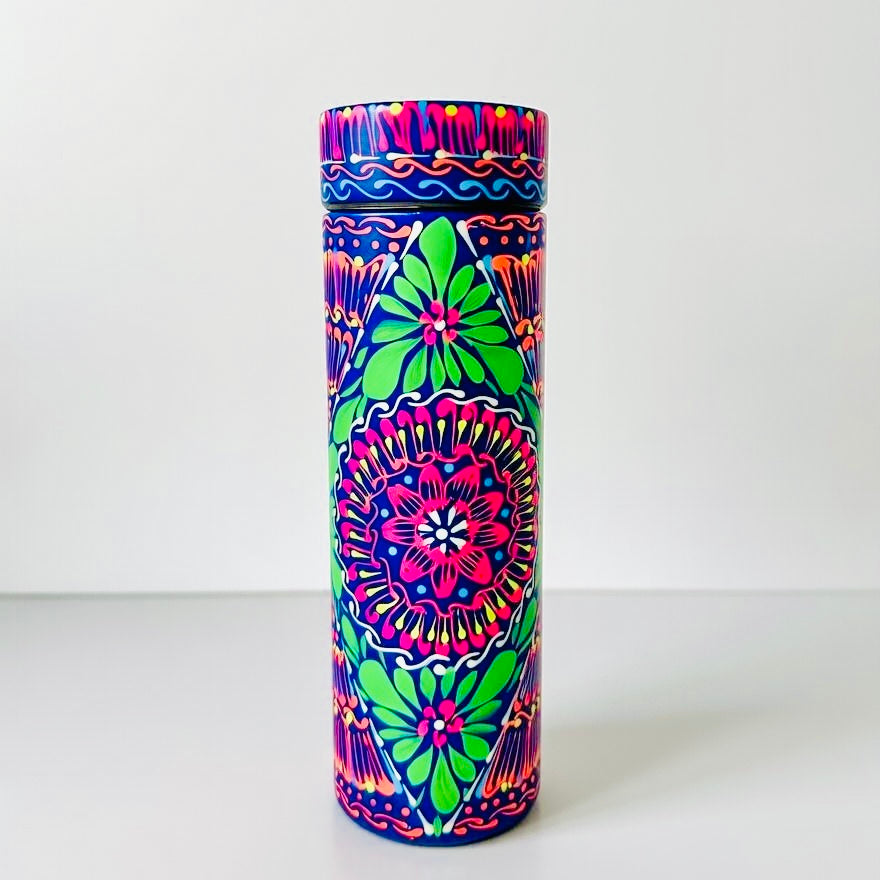 Hand-painted Water Bottle with Digital Temperature Display D02-003