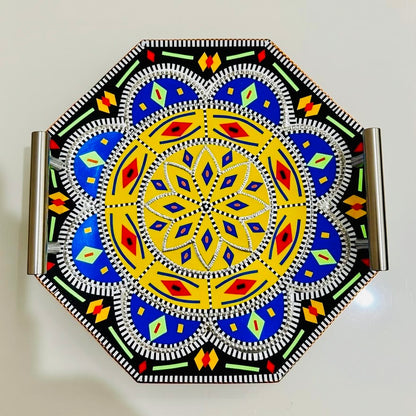 Chamakpatti Handle Serving Tray Octagon-006-02-01