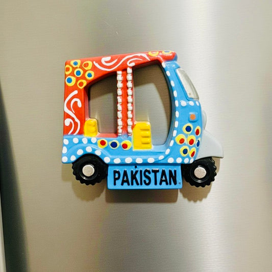 Rickshaw Fridge Magnet D-04