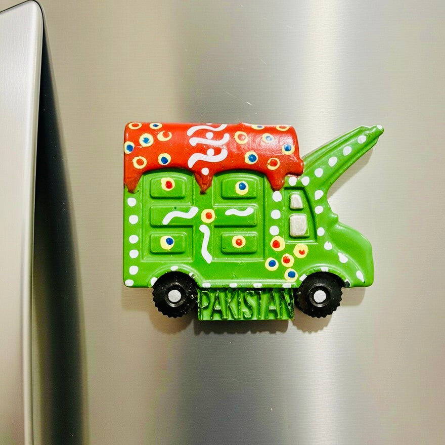 Truck Fridge Magnet Handmade Truck Art D-02