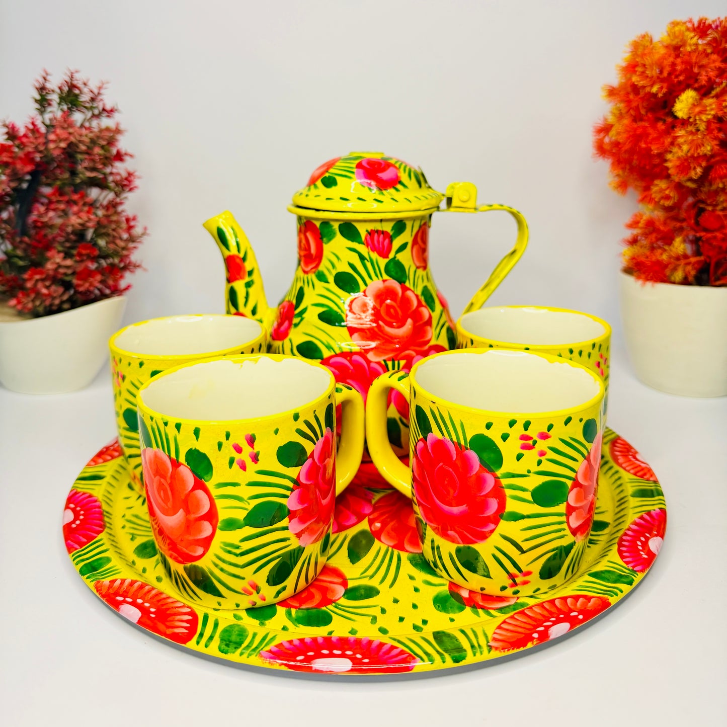 Luxury Hand-Painted Ceramic Tea Set Ceramic-001