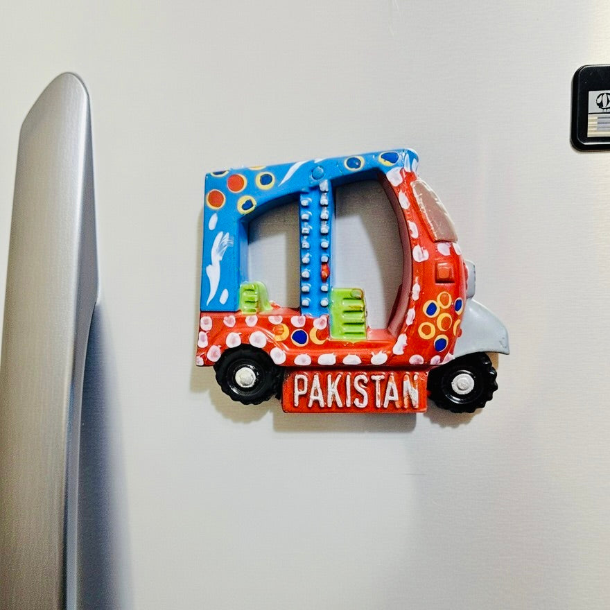 Rickshaw Fridge Magnet D-01