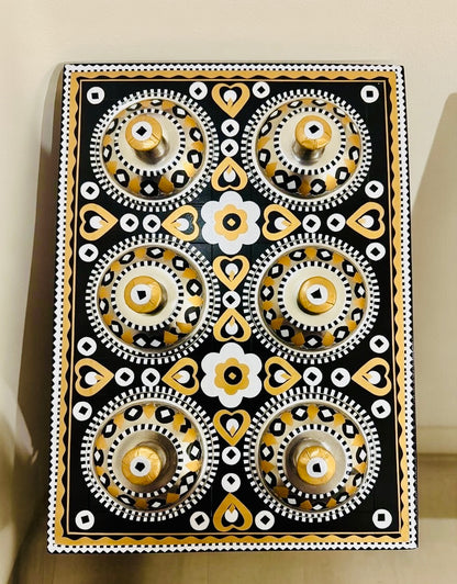 Six Partition Tray Chamakpatti Art 006