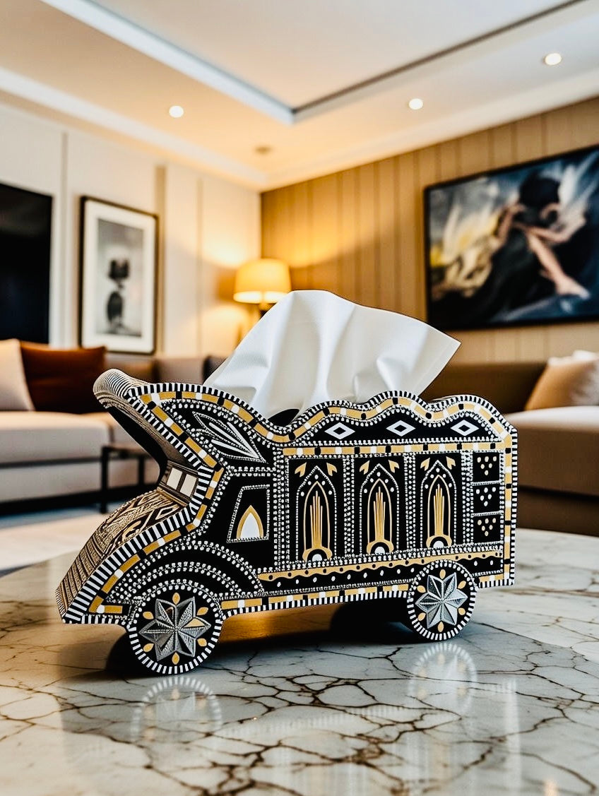 Chamak Patti Truck Tissue Box Premium Art 006