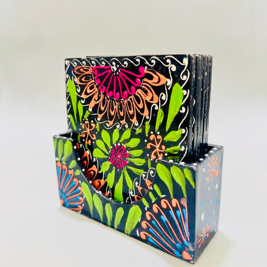 Fine Art Tea Coasters Hand-Painted & Hand Made 006