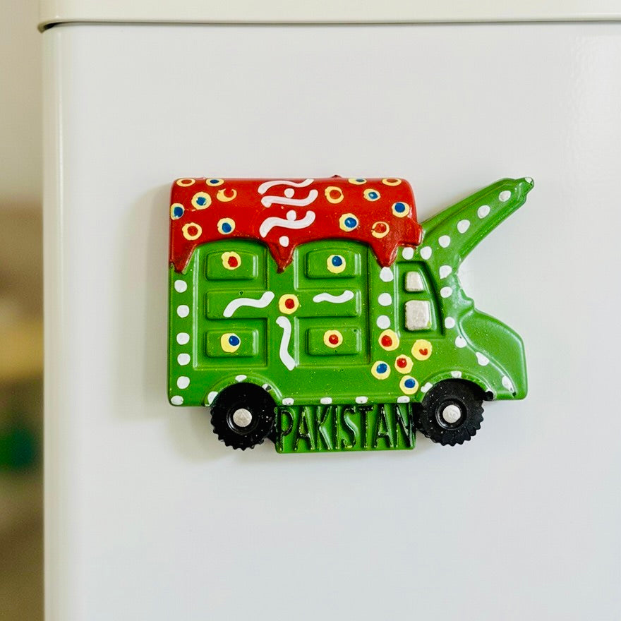Truck Fridge Magnet Handmade Truck Art D-02