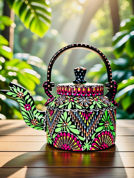 Fine Art Decorative Kettle – Handcrafted Cultural Elegance 006