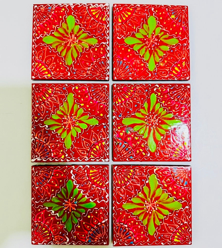 Fine Art Tea Coasters Hand Made 002