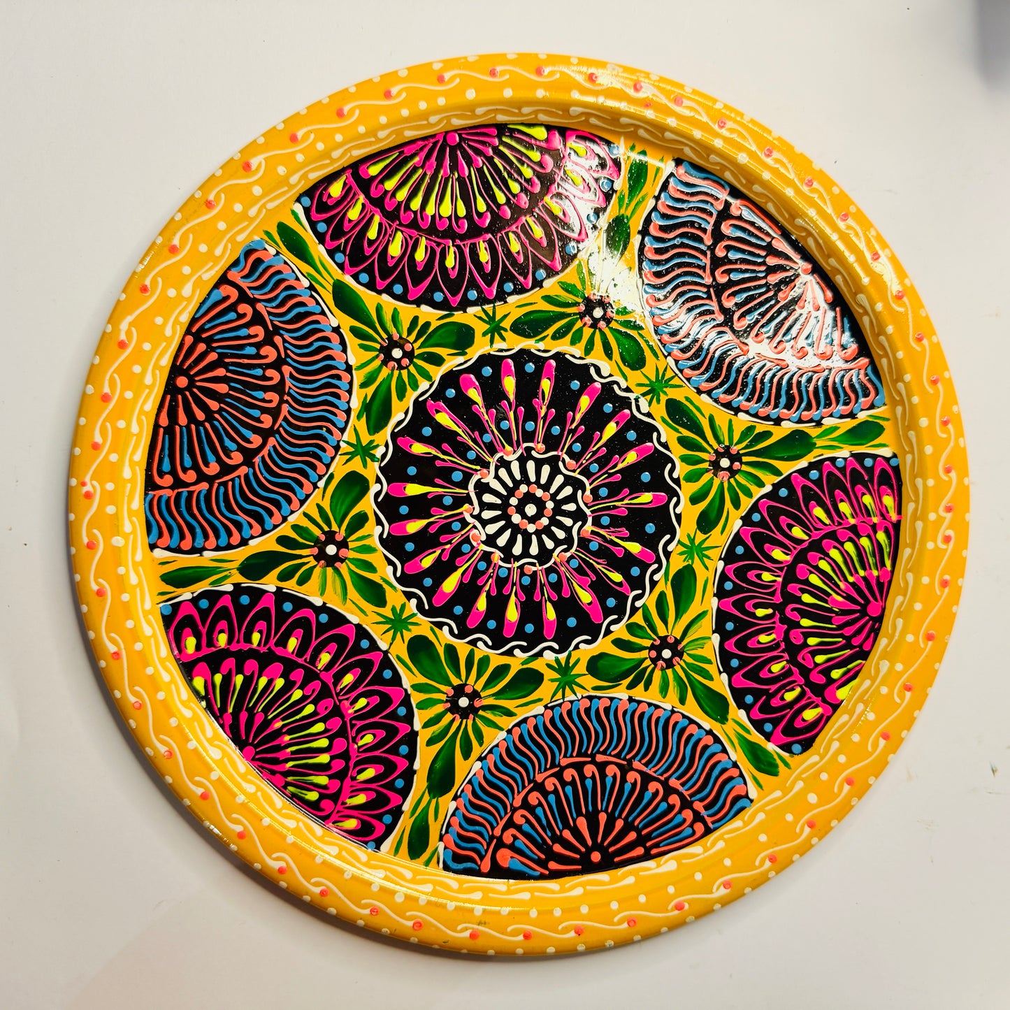 Pakistani Truck Art Inspired Fine Art Tea Set – Hand Painted 4 Cup-001