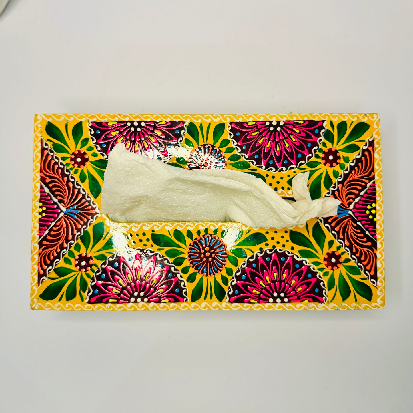 Fine Art Tissue Box Inspired By Pakistani Truck Art 001