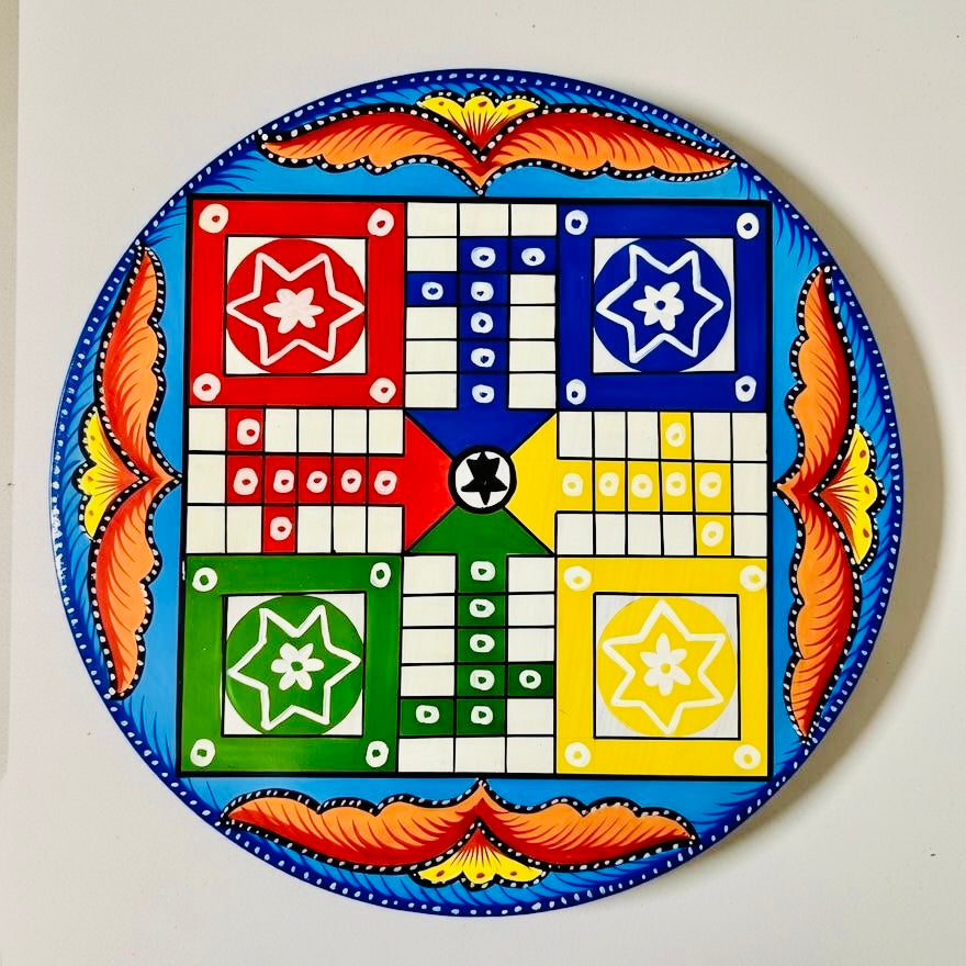 Ludo Table-Hand Painted.