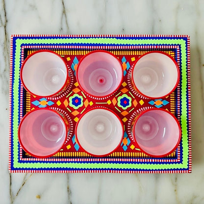 Bowl Thaila Tray With Moving Weels Chamakpatti Art 002-014