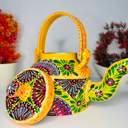 Fine Art Decorative Kettle – Handcrafted Cultural Elegance S-001
