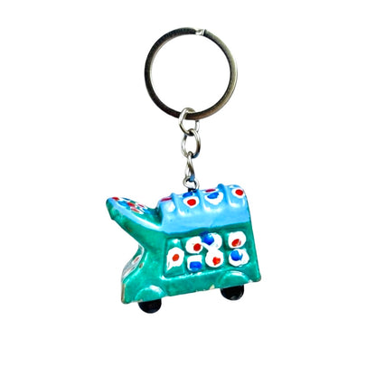 Hand Painted Truck Key Chain D02