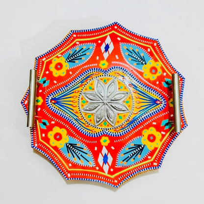 Star Serving Handle Tray Truck Art Wooden–Premium Kitchen & Home Décor.