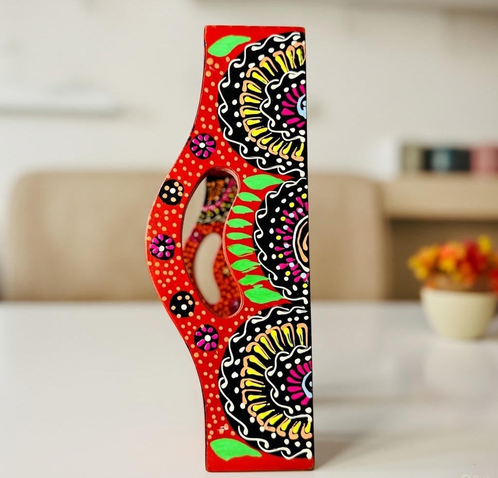 Fine Art Hand-Painted Serving Tray Square-002