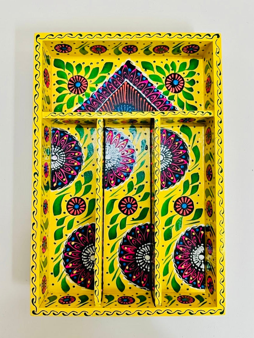 Cutlery Tray Fine Art Inspired by Pakistani Truck Art 001