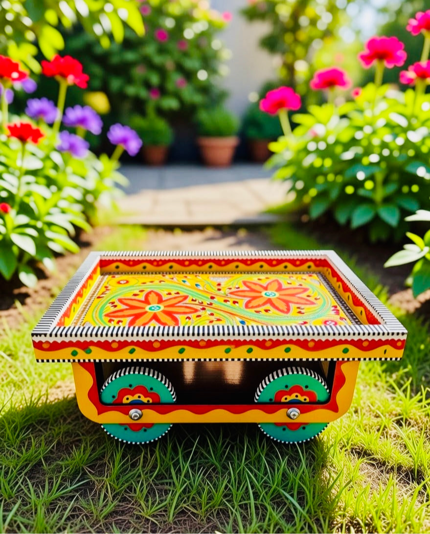 Thaila Tray With Moving Weels 001