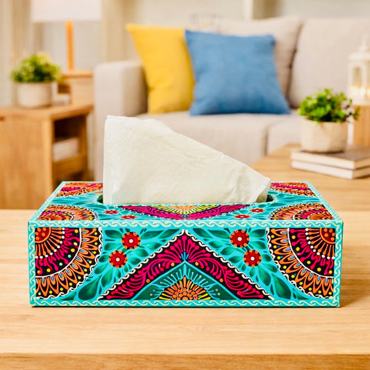 Fine Art Tissue Box Inspired By Pakistani Truck Art 007