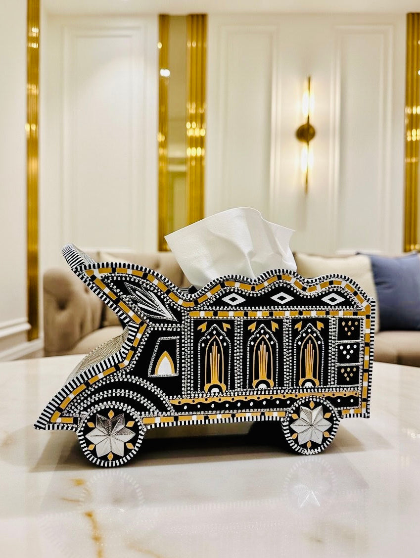 Chamak Patti Truck Tissue Box Premium Art 006