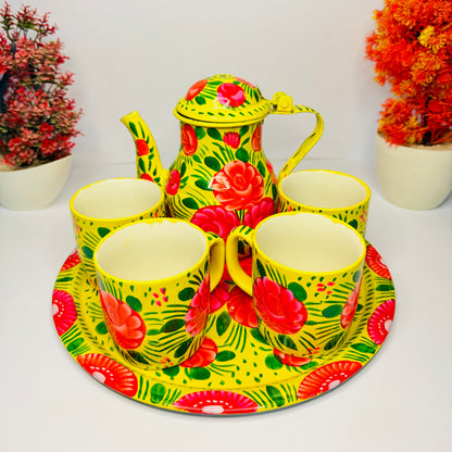 Luxury Hand-Painted Ceramic Tea Set Ceramic-001