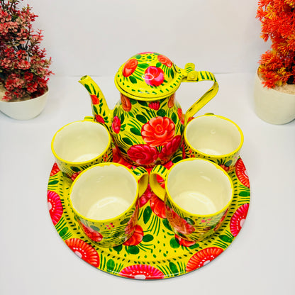Luxury Hand-Painted Ceramic Tea Set Ceramic-001