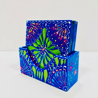 Fine Art Tea Coasters Hand-Painted & Hand made 003