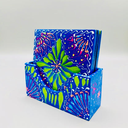 Fine Art Tea Coasters Hand-Painted & Hand made 003