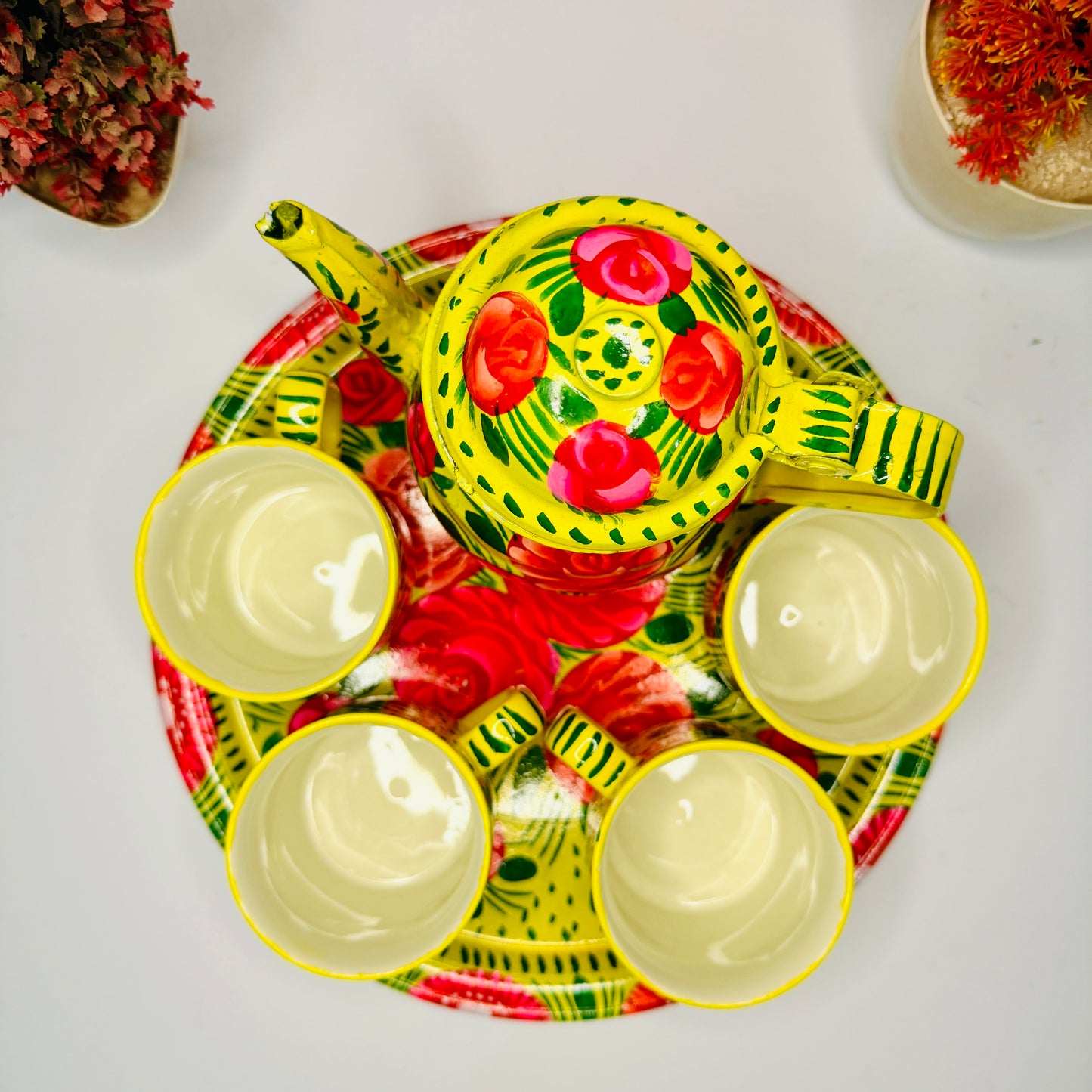 Luxury Hand-Painted Ceramic Tea Set Ceramic-001